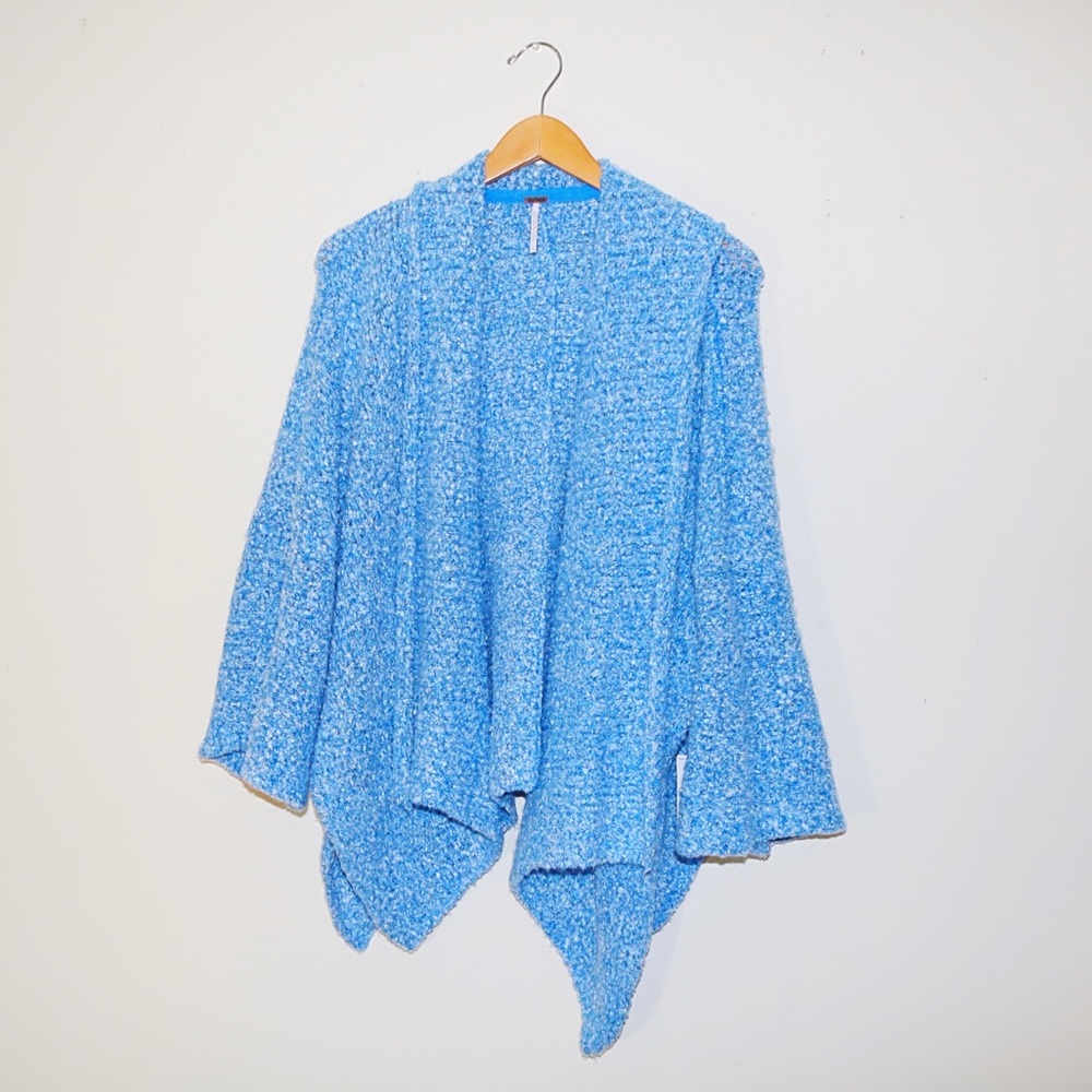 Free People BFF Cardigan in Big Blue - Picture 3 of 10
